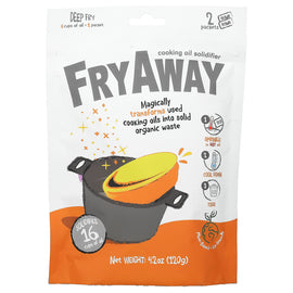 FryAway Deep Fry Cooking Oil Solidifier Powder 2 Packets 4.2oz