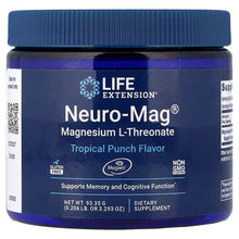 Load image into Gallery viewer, Life Extension Neuro-Mag Magnesium L-Threonate Tropical Punch Cognitive Support Powder