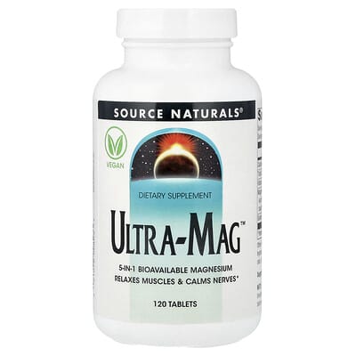 Source Naturals Ultra-Mag Bioavailable Magnesium Tablets: Muscle Relaxation & Mental Wellness