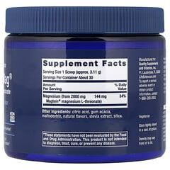 Life Extension Neuro-Mag Magnesium L-Threonate Tropical Punch Cognitive Support Powder