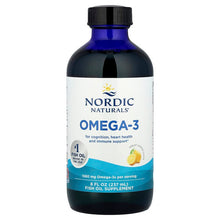 Load image into Gallery viewer, Nordic Naturals Omega-3 Liquid Fish Oil: 1560mg EPA/DHA, Lemon Flavor, 8oz