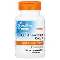 Load image into Gallery viewer, Doctor&#39;s Best High Absorption CoQ10 100mg with BioPerine, 60 Vegan Capsules