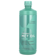 Load image into Gallery viewer, Sports Research Organic MCT Oil: Pure Energy, Brain &amp; Body Fuel, Keto &amp; Vegan, 32 fl oz