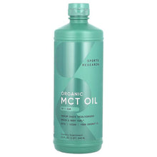 Load image into Gallery viewer, Sports Research Organic MCT Oil: Pure Energy, Brain &amp; Body Fuel, Keto &amp; Vegan, 32 fl oz