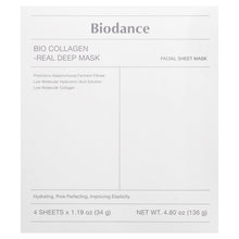 Load image into Gallery viewer, Biodance Bio Collagen Real Deep Beauty Mask: 4 Sheets for Youthful Skin