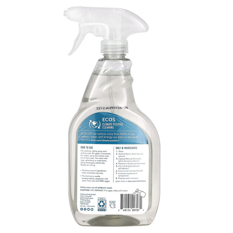 ECOS Plant-Powered Lemon Stain & Odor Remover: Cruelty-Free Home & Pet Solution