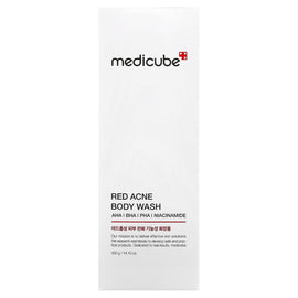 Medicube Red Acne Body Wash with AHA BHA PHA Niacinamide Skincare Treatment