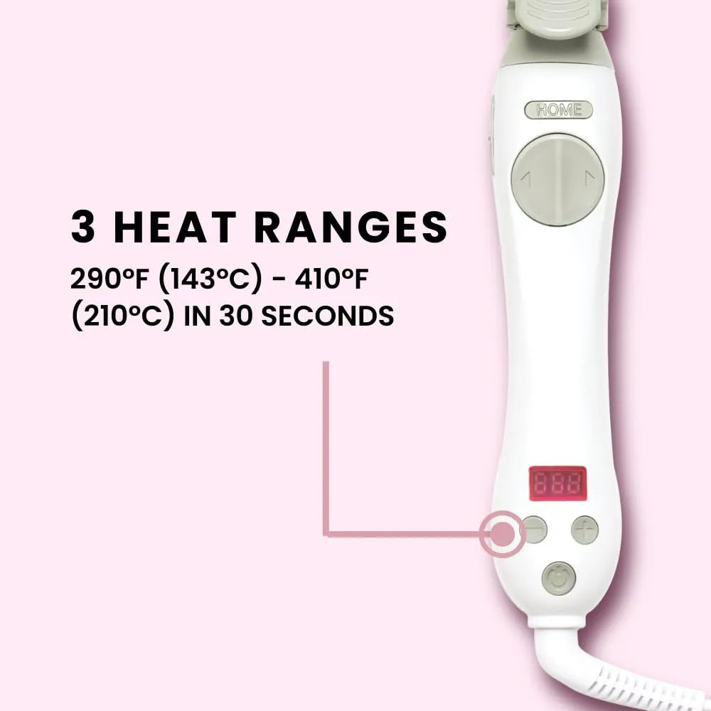 Automatic Rotating Hair Curler Wih Free Gift of Hourglass 15no Brush Beach Wave Curling Wand Anti Scald Hair Curler for Women