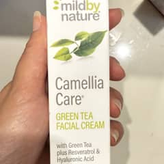 Mild By Nature Camellia Care Green Tea Skin Cream with Resveratrol & Hyaluronic Acid
