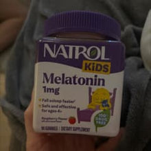 Load image into Gallery viewer, Natrol Kids Melatonin 1mg Raspberry Gummies for Ages 4+, Supports Sleep