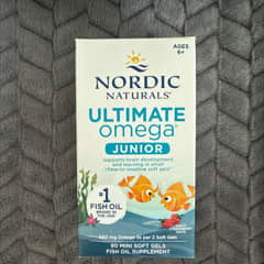 Nordic Naturals Ultimate Omega Junior Strawberry Mini Soft Gels for Ages 6+
