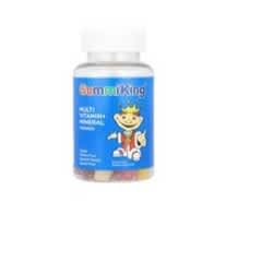 GummiKing Kids Multi-Vitamin Mineral Gummies, Assorted Fruit Flavors, 60 Count