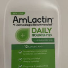 Load image into Gallery viewer, AmLactin Daily Nourish 12% Lactic Acid Lotion for Soft, Smooth Skin