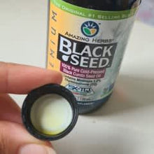 Load image into Gallery viewer, Amazing Herbs 100% Pure Cold-Pressed Black Cumin Seed Oil for Immune Health 4 fl oz
