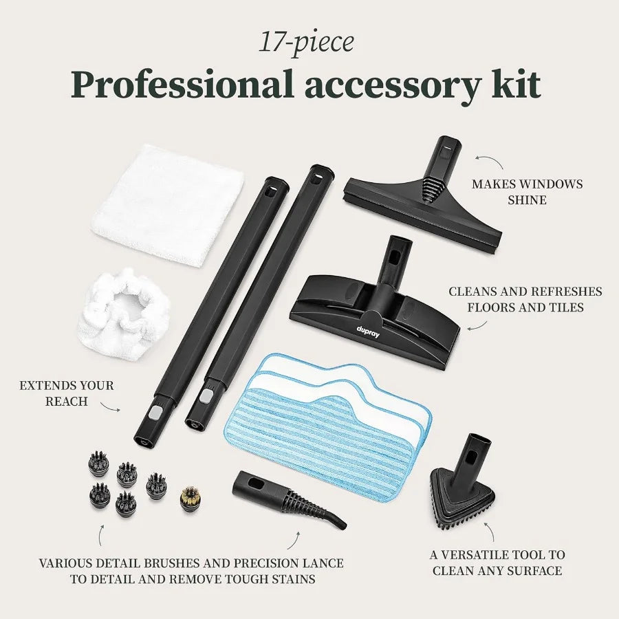 Neat Steam Cleaner – Powerful Chemical-Free Cleaning with 17-Piece Accessory Kit