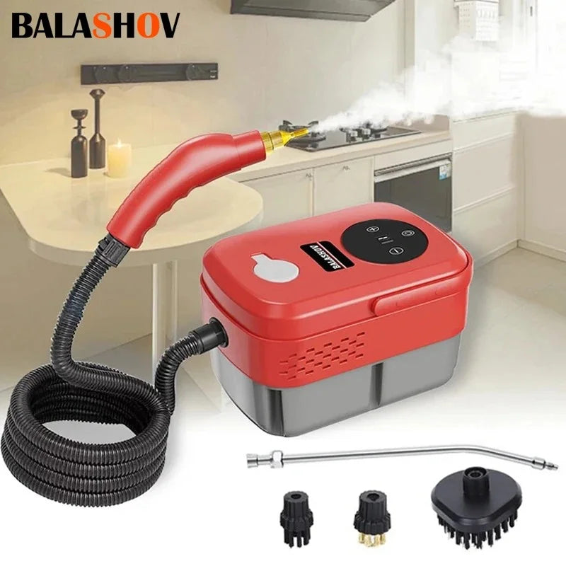 High-Pressure Electric Steam Cleaner – Handheld High-Temperature Sterilizing Steamer for Home & Kitchen