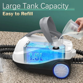 Steam Cleaner with 28 Accessories for Home, 1800W Powerful Multipurpose Steam Mop with 1.5L Tank for Floor Cleaning,Hot Sale