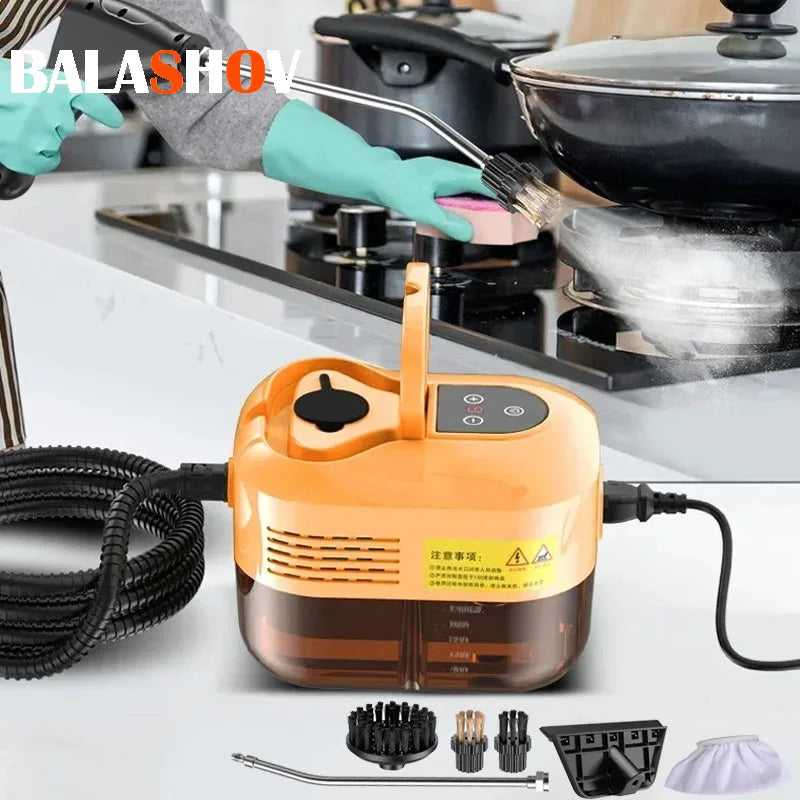 2500W Handheld Steam Cleaner – Multifunction High-Temperature Cleaning for AC, Kitchen Hood, Car & Home