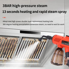 Load image into Gallery viewer, Handheld High-Pressure Steam Cleaner – 1200W High-Temp Sterilizing Washer Gun for Home &amp; Kitchen