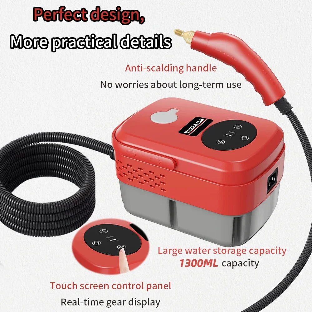 High-Pressure Electric Steam Cleaner – Handheld High-Temperature Sterilizing Steamer for Home & Kitchen