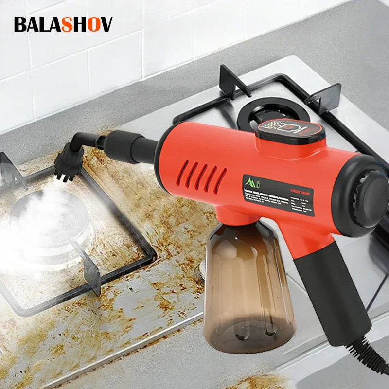 Handheld High-Pressure Steam Cleaner – 1200W High-Temp Sterilizing Washer Gun for Home & Kitchen